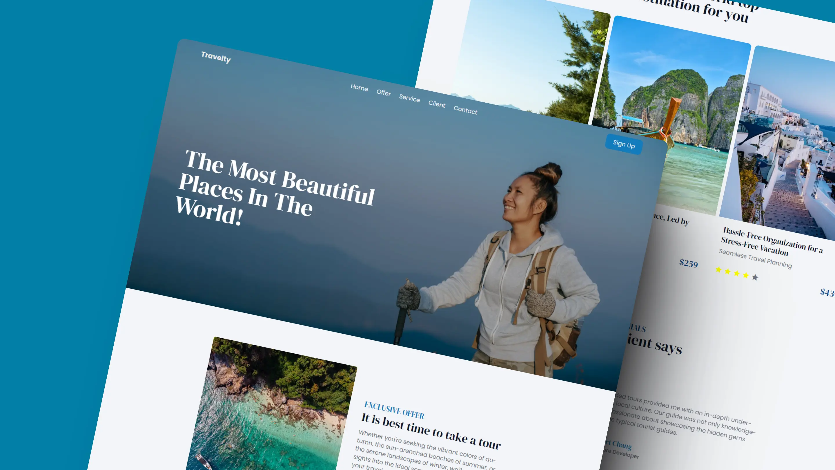 Travelia - Travel Website